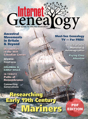 Internet Genealogy Electronic PDF Subscriptions/Renewals
