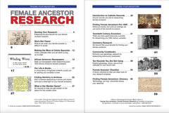 Female Ancestor Research - $8.50 for PDF & $9.95 for Print Edition