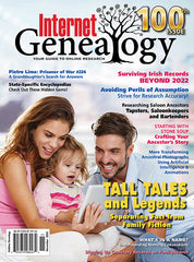 Back Issues - Internet Genealogy - $4 for PDF & $5 for Print Edition