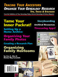Organize Your Genealogy Research - $8.50 for PDF & $9.95 for Print Edition